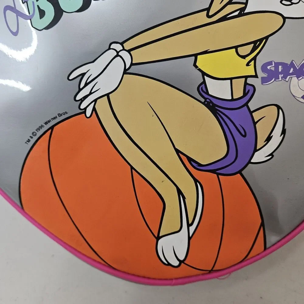 Vintage 1996 Space Jam Lola Bunny Heart‎ Shaped Backpack Warner Bros